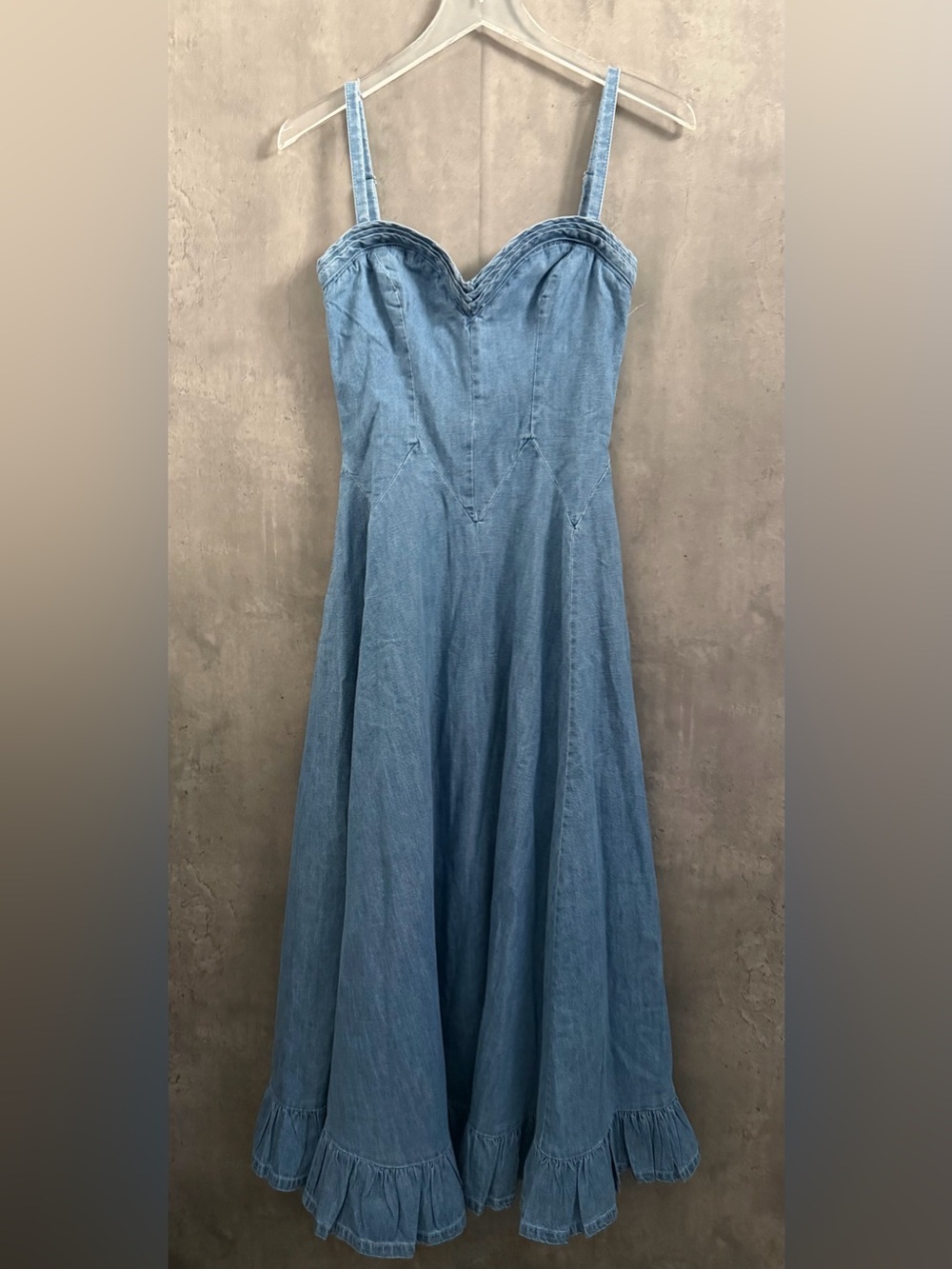 Free People Another Season Denim Midi Dress B1173 - Picture 4 of 6
